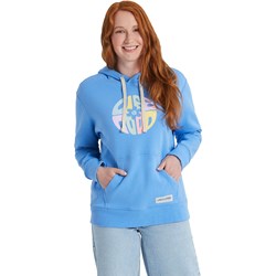 Life Is Good - Womens Daisy Circle Psychedelic Simply True Fleece Hoodie