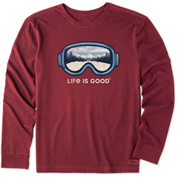 Life Is Good - Mens Goggles Trail View Long Sleeve Crusher T-Shirt