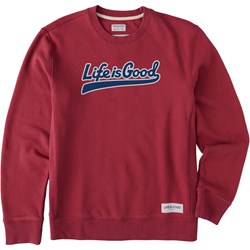 Life Is Good - Mens Ballyard Script Simply True Fleece Crew Sweatshirt