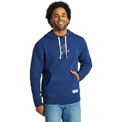 Life Is Good - Mens Vintage Wordmark Stacked Simply True Fleece Hoodie