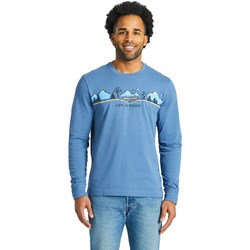 Life Is Good - Mens Log Bridge Hike Vista Long Sleeve Crusher T-Shirt