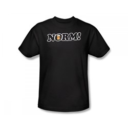 Cheers - Cheers / Norm! Slim Fit Adult T-Shirt In Black