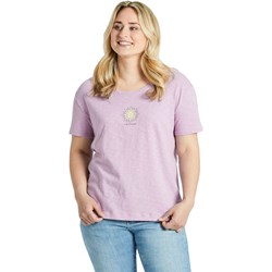 Life Is Good - Womens Celestial Sun Relaxed Fit Slub T-Shirt