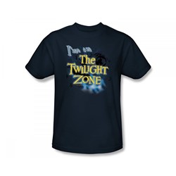 The Twilight Zone - Twilight Zone / I'M In The Twilight Zone Slim Fit Adult T-Shirt In Navy