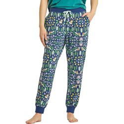 Life Is Good - Womens Nordic Fox Pattern Snuggle Up Sleep Jogger