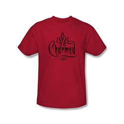 Charmed - Charmed / Charmed Logo Slim Fit Adult T-Shirt In Red