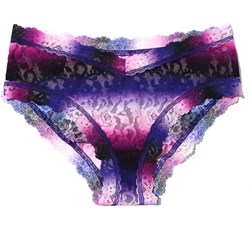 Hanky Panky - Womens Printed Sig Lace Vfront Cheeky Panty