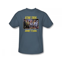 Star Trek - St / Journey To Babel Adult T-Shirt In Slate