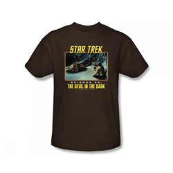 Star Trek - St / Devil In The Dark Adult T-Shirt In Coffee