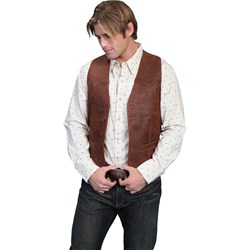 Scully - Mens Westrn Vest/Single Point