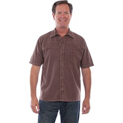 Scully - Mens Bronco & Rider Embroidered Shirt