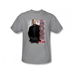 Ncis - Ncis / The Boss Slim Fit Adult T-Shirt In Silver