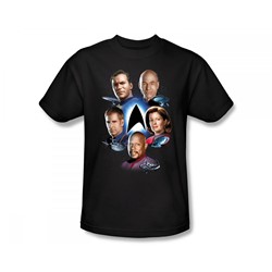 Star Trek - Starfleet's Finest Slim Fit Adult T-Shirt In Black