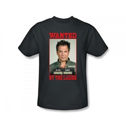 Ncis - Wanted Slim Fit Adult T-Shirt In Charcoal