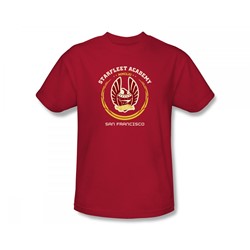 Star Trek - Academy Heraldry Slim Fit Adult T-Shirt In Red