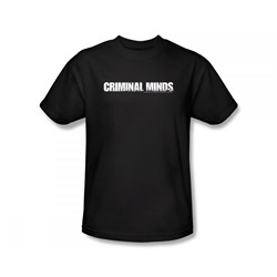 Criminal Minds - Criminal Minds Logo Slim Fit Adult T-Shirt In Black