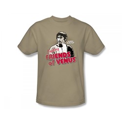 Mork & Mindy - Friends Of Venus Slim Fit Adult T-Shirt In Sand