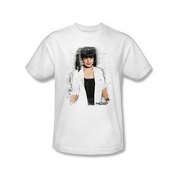 Ncis - Abby Skulls Slim Fit Adult T-Shirt In White
