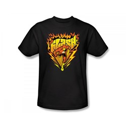 The Flash - Blazing Speed Slim Fit Adult T-Shirt In Black
