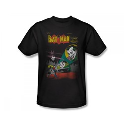 Batman - Wrong Signal Slim Fit Adult T-Shirt In Black
