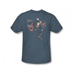Superman This Is A Job For Adult S/S T-shirt in Slate by DC Comics