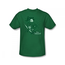 Green Arrow - The Emerald Archer Slim Fit Adult T-Shirt In Kelly Green