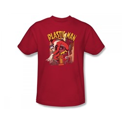 Plastic Man - Plastic Man Street Slim Fit Adult T-Shirt In Red