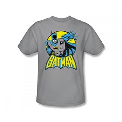 Batman - Batman Slim Fit Adult T-Shirt In Silver