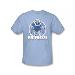 Dc Comics - Mr. Freeze Slim Fit Adult T-Shirt In Light Blue