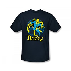 Dr. Fate - Dr. Fate Ankh Slim Fit Adult T-Shirt In Navy