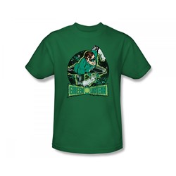 Green Lantern - In The Spotlight Slim Fit Adult T-Shirt In Kelly Green