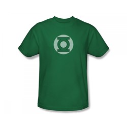 Green Lantern - Gl Little Logos Slim Fit Adult T-Shirt In Kelly Green