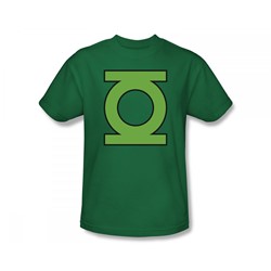 Green Lantern - Lantern Symbol Slim Fit Adult T-Shirt In Kelly Green