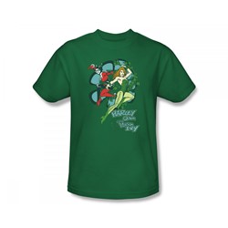Dc Comics - Harley And Ivy Slim Fit Adult T-Shirt In Kelly Green