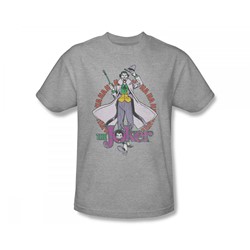 The Joker - Maniacal Slim Fit Adult T-Shirt In Heather
