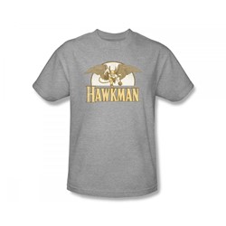 Hawkman - Fly By Slim Fit Adult T-Shirt In Heather