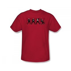 Elvis - Jailhouse Rock Slim Fit Adult T-Shirt In Red