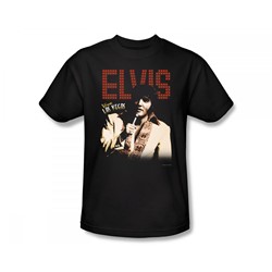 Elvis - Viva Star Slim Fit Adult T-Shirt In Black