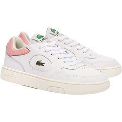 Lacoste - Womens Lineset Contrasted Collar Leather Sneakers