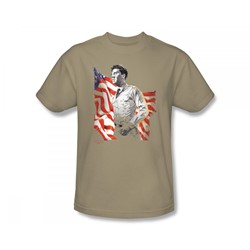 Elvis - Freedom Adult T-Shirt In Sand
