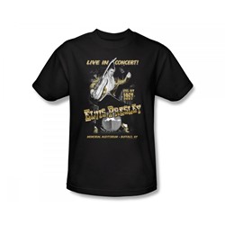 Elvis - Live In Buffalo Slim Fit Adult T-Shirt In Black