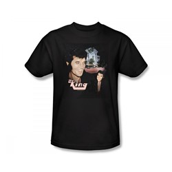 Elvis - Home Sweet Home Slim Fit Adult T-Shirt In Black