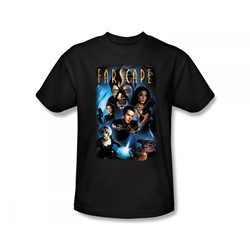 Farscape - Comic Cover Slim Fit Adult T-Shirt In Black