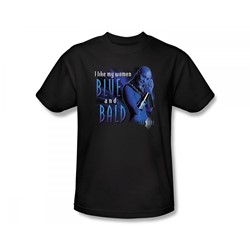 Farscape - Blue And Bald Slim Fit Adult T-Shirt In Black