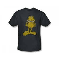 Garfield - Big Ol' Cat Slim Fit Adult T-Shirt In Charcoal