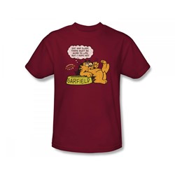 Garfield - Eat And Sleep Adult T-Shirt In Cardinal