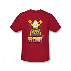 Garfield - Boo! Adult T-Shirt In Red