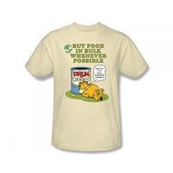 Garfield - Buy In Bulk Adult T-Shirt In Cream