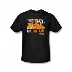 Garfield - Not Lazy Slim Fit Adult T-Shirt In Black