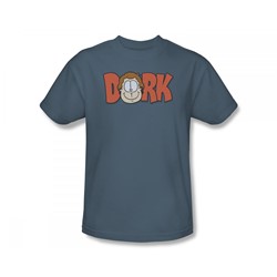 Garfield - Dork Slim Fit Adult T-Shirt In Slate